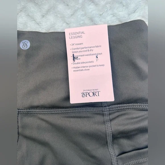Victoria's Secret Sport Essential Pocket Leggings Lux NWT Neutral Earth Tone - Picture 5 of 7